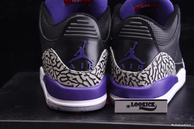 MaikeSneakers 3 Court CT8532-050 Jordan Retro Purple Air Black 0808